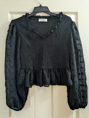 Mod On Trend Black Top | Size M